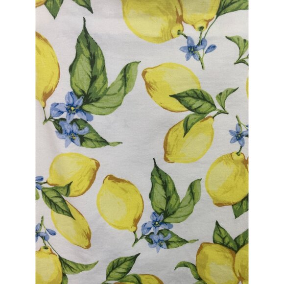 Talbots Textured Lemon Print Cotton Spandex Lined Pencil Skirt Womens Size 16 - Picture 3 of 8